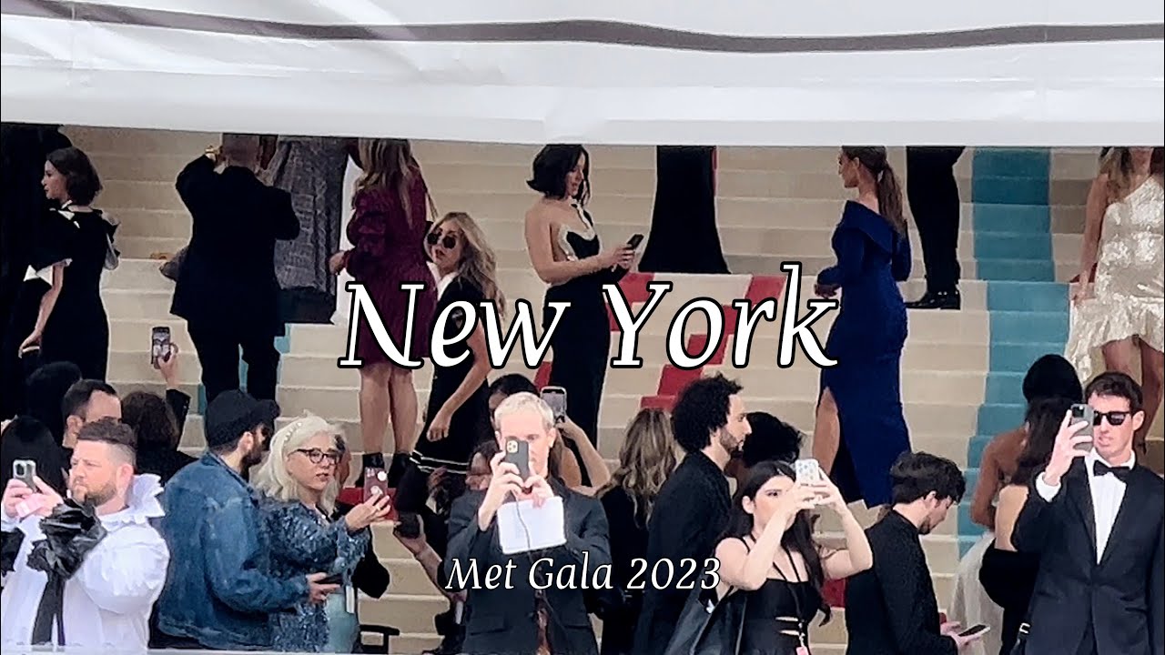 [4K] "Met Gala 2023 in Honor of Karl Lagerfeld" A peek walk from NYC local point of view! 