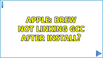Apple: brew not linking gcc after install? (2 Solutions!!)