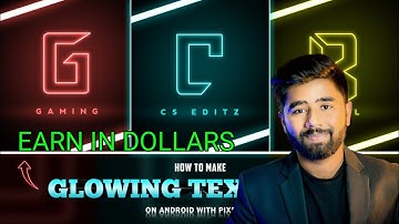 How to Make Neon Glowing Text Logo in Pixellab || Create Glowing Neon Text || Text Logo Tutorial