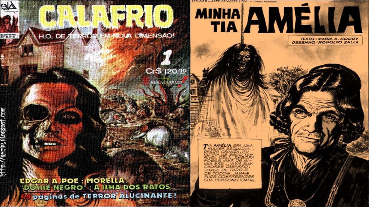 Conto de Terror e Suspense Calafrio  -  Minha Tia Amélia   HQ