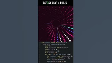 GSAP + Pixi.js // #creativecoding #javascript #animation #frontend  #gsap