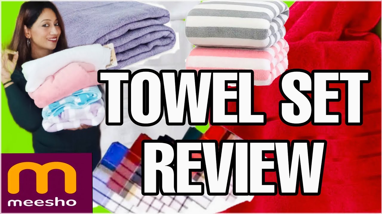 MEESHO TOWEL SET REVIEW| HAND/ KITCHEN/BATHING TOWEL COMBO SETS| Very Affordable|Meesho Finds ...
