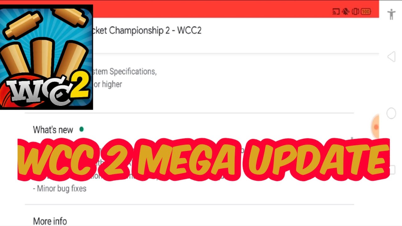 WCC 2 Mega Update V.2.8.8.6 Launched NIKHIL YT YouTube