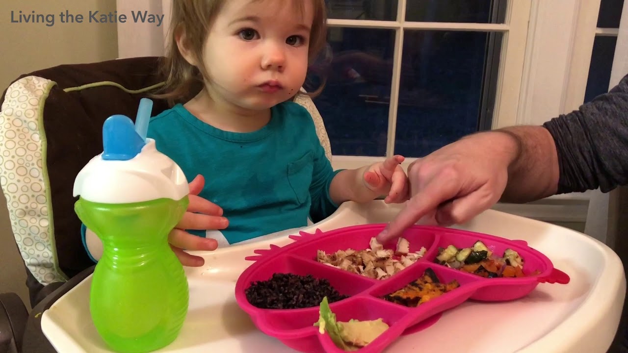 Toddler Eats Chicken - YouTube