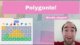 MINI Polygonle (Wordle shapes) puzzle for 1 Jun 24  #variant #wordgames #puzzle #speedsolving