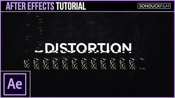 After Effects Tutorial: Glitch Digital Distortion Effect for Motion Graphics