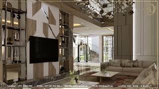 Luxury Entrance Lobby Design in Dubai by Spazio