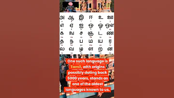 Origins Unveiled: Oldest and Newest Languages Explored | Tamil Language | #brainbites #shorts