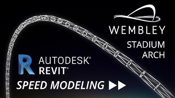 Wembley Stadium Arch - Speed Modeling - Revit Architecture