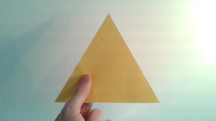 How to Make a Paper Equilateral Triangle