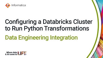 Configuring a Databricks Cluster to Run Python Transformations in Data Engineering Integration