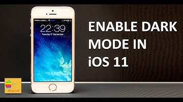 How to enable dark mode like feature in iPhone (iOS 11)