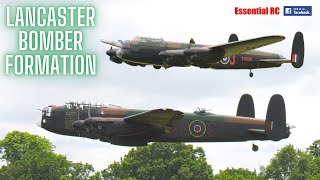 Avro Lancaster Bomber Formation | FANTASTIC RC SCALE AIRCRAFT | Weston Park Model Airshow
