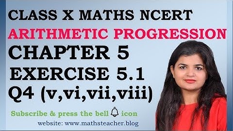 Chapter 5 Arithmetic Progression Ex 5.1 Q4(v,vi,vii,viii) Class 10 Maths