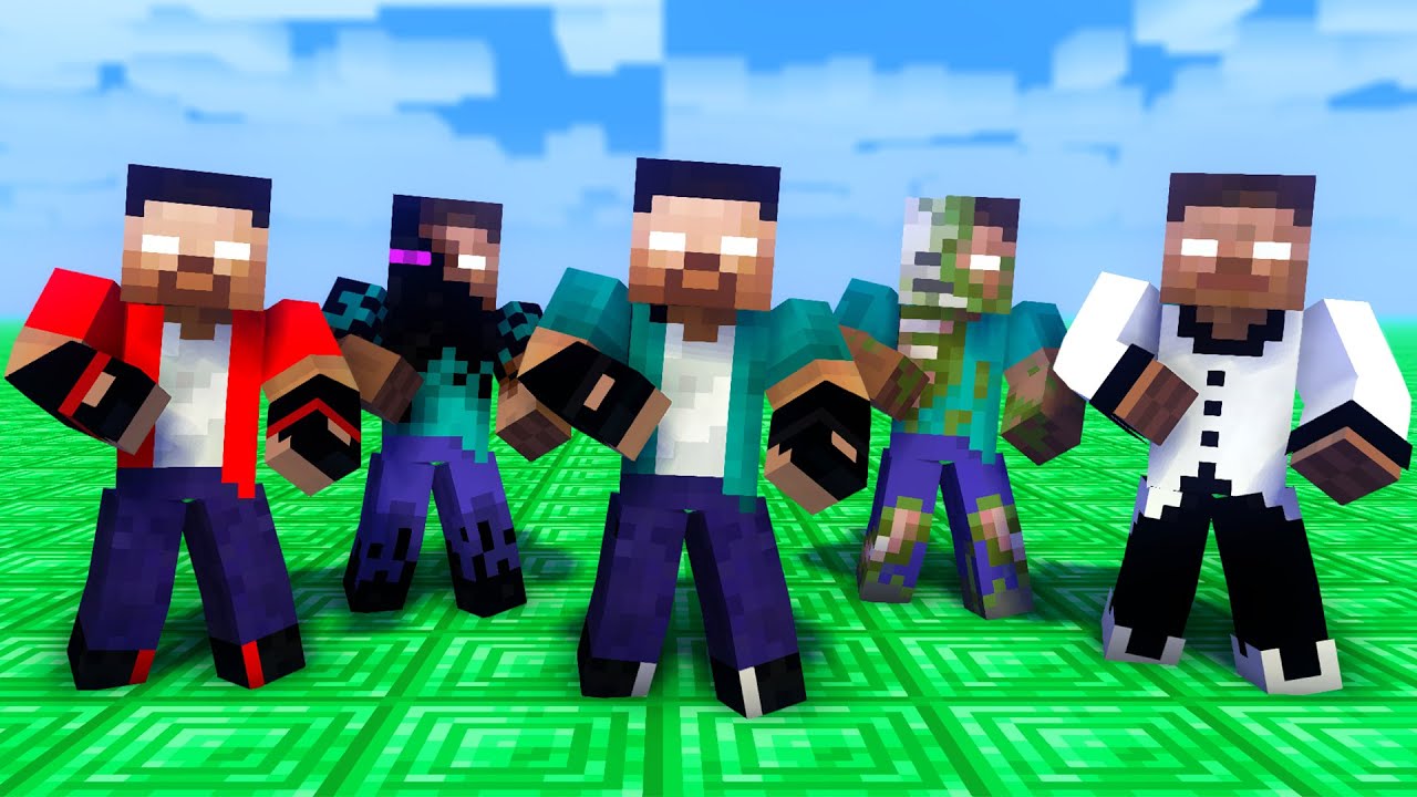 MONSTER SCHOOL : HEROBRINE BROTHERS DANCE JOANA MEME - MINECRAFT ...