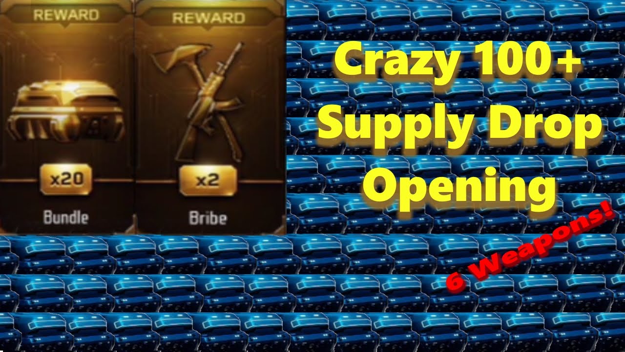 100 RARE SUPPLY DROP OPENING! 6 NEW WEAPONS!