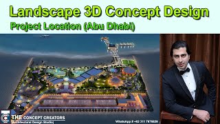 LANDSCAPE BEACH CLUB 3D RENDERING || LANDSCAPE DESIGN 3D VISUALIZATION | THE CONCEPT CREATORS