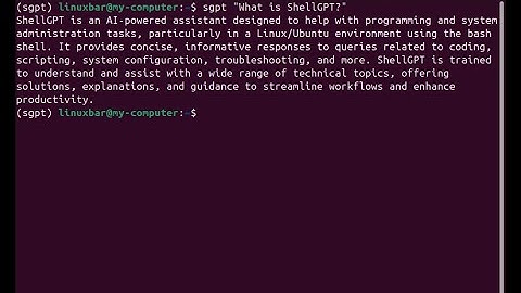 Run ChatGPT from Your Terminal! Shell GPT Setup for Linux