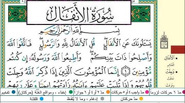 ايمن سويد سورة الانفال مكتوبة دار المعرفة جديد