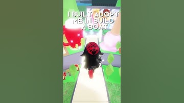 I built adopt me in build a boat😱
