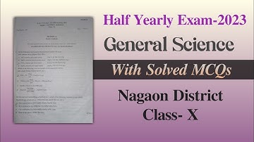 General Science Question paper of Nagaon District| Solved MCQs| Class X| HSLC 2024 | You can learn