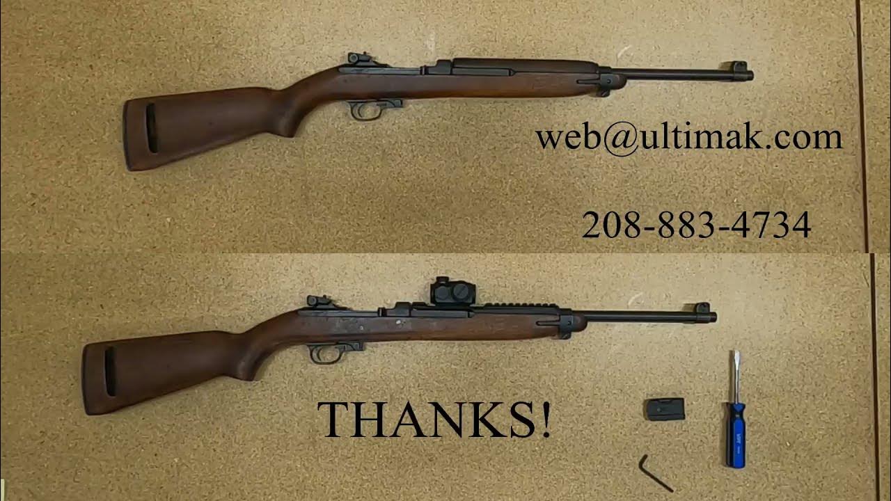 Installation UltiMAK M6BM Optic Mount for M1 .30 Carbine. YouTube