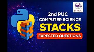 STACKS in PYTHON 2nd PUC | Important Questions