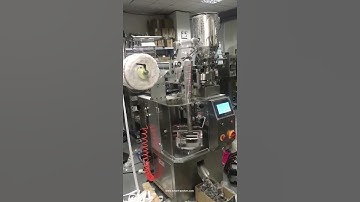 Automatic teabag triangle shape tea bag form fill seal packaging machine packing video