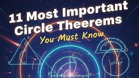 11 Most Important Circle Theorems You Must Know | Geometry Made Easy