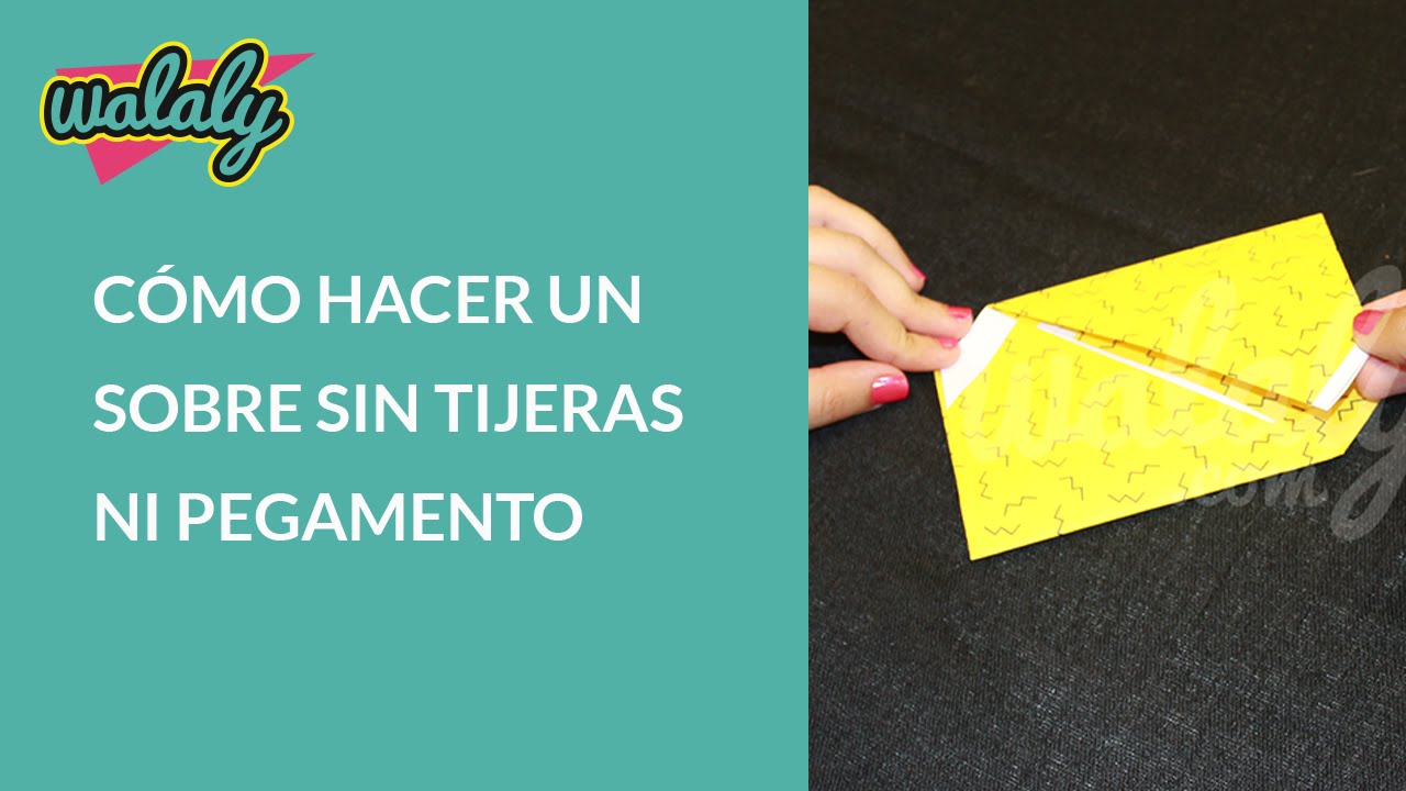 Cómo hacer un sobre con papel