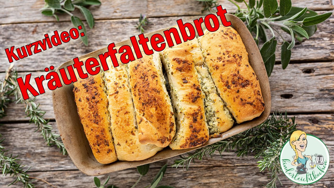 Kurzvideo: Kräuterfaltenbrot mit Thermomix und Zauberkasten - YouTube