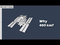 Why is the International Space Station 400 km above the Earth?