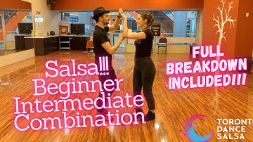 Salsa Dance - FULL BREAKDOWN Beginner/Intermediate Combination
