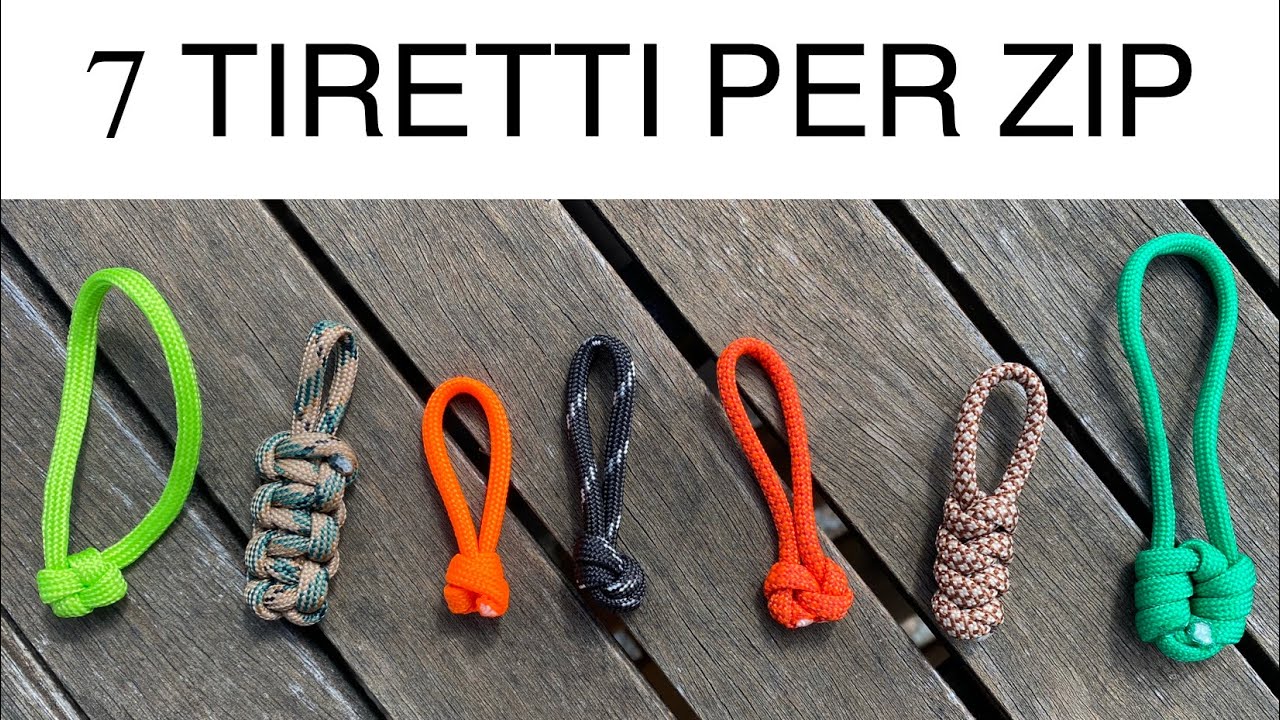 7 TIRETTI PER ZIP, ZIPPER PULLS