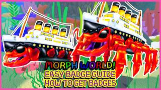 Roblox Update - How to get Crabtanic Badge in MORPH WORLD  [CRABTANIC RAID] screenshot 5