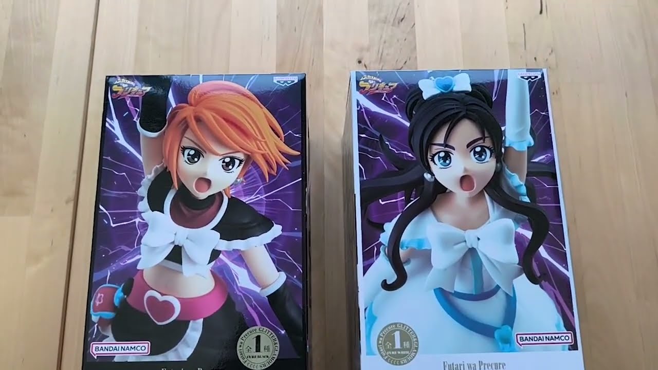UNBOXING FUTARI WA PRECURE - Glitter and glamours figures -  CURE BLACK & CURE WHITE