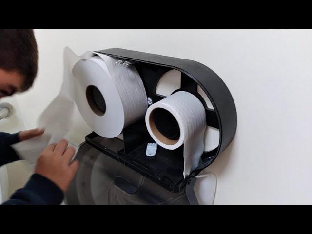 San Jamar R3670BKSS Summit 5 1/2 Double Roll Toilet Tissue