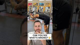 CAN YOU SEE WHAT’S WRONG WITH THIS? 😳🤦🏻‍♂️ #gymworkout #armday #triceps