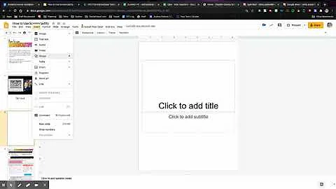 How to embed a screencastify video onto Google Slides
