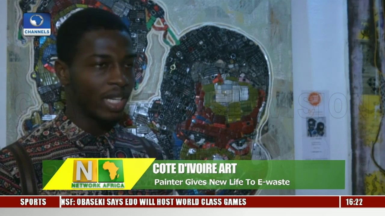 Ivorian Painter Transforms E-Waste Into Beautiful Piece Of Art |Network Africa|