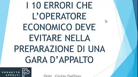 Come partecipare a una gara di appalto?