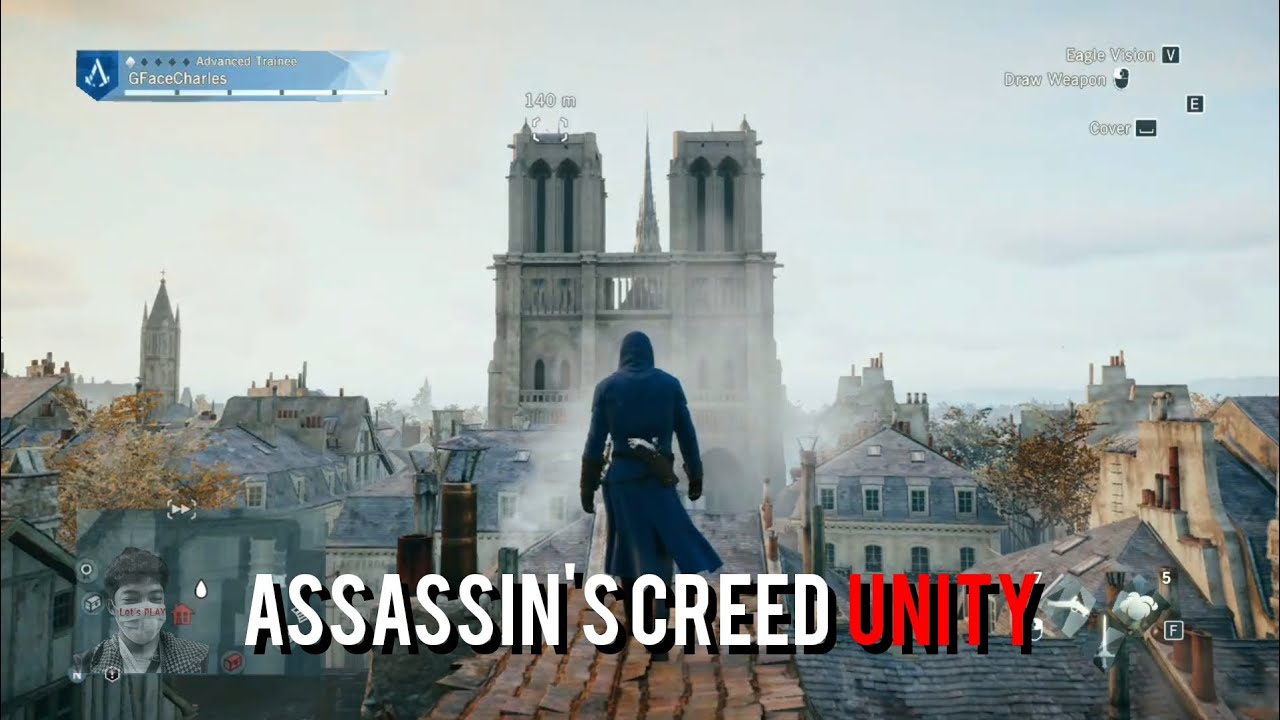 Assassin's Creed Unity gameplay (Climbing the Notre Dame Cathedral) 😁🎮 ...
