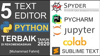 5 Text Editor Python Terbaik Di Rekomendasikan Tahun 2020 [Text Editor Bahasa Python]