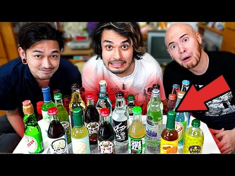 Drinking EVERY Weird Flavored Soda in Japan with My Japanese Friends