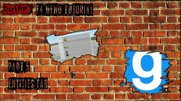 DarkRP F4 Menu Tutorial - Part 5 - Entities Tab