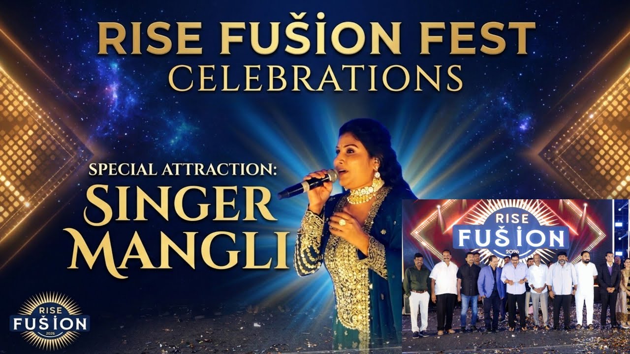 RISE FUSION FEST CELEBRATIONS - SPECIAL ATTRACTION SINGER MANGLI - YouTube