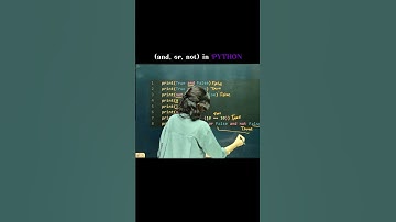 Logical Operators (and, or, not) in python #prishu #python #operators #logicaloperators