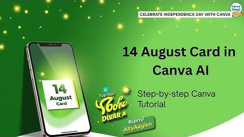 "Canva AI Urdu Tutorial""Design 14 August Azadi Card with Canva AI | Urdu Canva Tutorial"