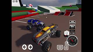 Playing monster jam with my cousin