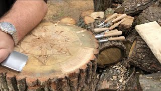 Стамески для резьбы по дереву.Как себя ведёт Геометрический инструмент на твёрдой древесине.Практика